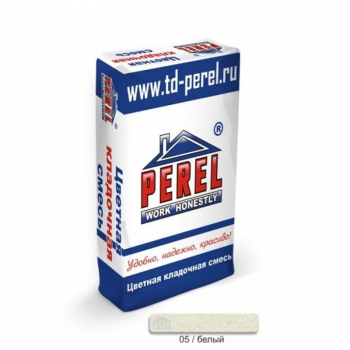 Цветная кладочная смесь Perel NL белая 25 кг