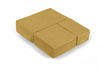 Тротуарная плитка Нобетек Старый город (1СГ5ф) Жёлтая